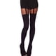 thumbnail image 1 of Xiao Hua Pantalones ajustados sexys para mujer, calcetines altos de tubo, pantimedias, liguero con nudo de imitación, pantalones ajustados hasta la rodilla, 1 pieza, 1 of 5