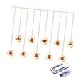 thumbnail image 4 of Adorno de luz de carámbano de vacaciones colgante de interior al aire libre IP44 impermeable para Patio vacaciones boda decoración de primavera Mando a distancia USB, 4 of 8