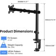 thumbnail image 2 of Bras pour Moniteur Simple Support de Bureau pour Moniteur Simple Support de Moniteur Réglable pour Écran Supporte jusqu'à Lb x Support de Moniteur Vesa, 2 of 7