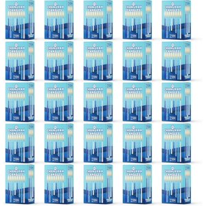 Zion Judaica Hanukkah Menorah Candles, 44-Pack Blue Spiral
