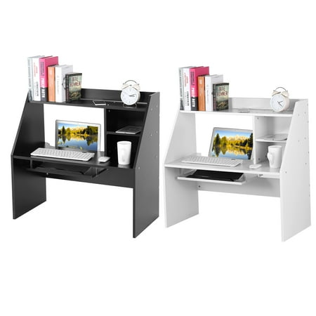 Yosoo Wooden Storage Shelf Computer Laptop Study Desk Table Yosoo Wooden Storage Shelf Computer Laptop Study Desk Table Organizer For Student Dormitory Bed Carpet