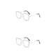 thumbnail image 2 of Guardurnaity Gafas para miopía con lentes antiazules, gafas cuadradas, gafas graduadas para hombre, suministros de oficina, grado negro Marco de oro negro miopía de 300 grados 2piezas, 2 of 6