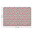 thumbnail image 5 of Pink Strawberry Plants Fruit Green Flannel Non Slip Door Rugs,Washable Door Mats Indoor,Decorative Door Mats,Dirt-Resistant and Absorbent Doormat for Entrance,Bedroom,Kitchen,Bathroom,23.5"x16", 5 of 5