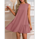 thumbnail image 3 of Vestido Tipo Chaleco Sin Mangas con Cuello Redondo en Color Liso, Color , Talla S, 3 of 5