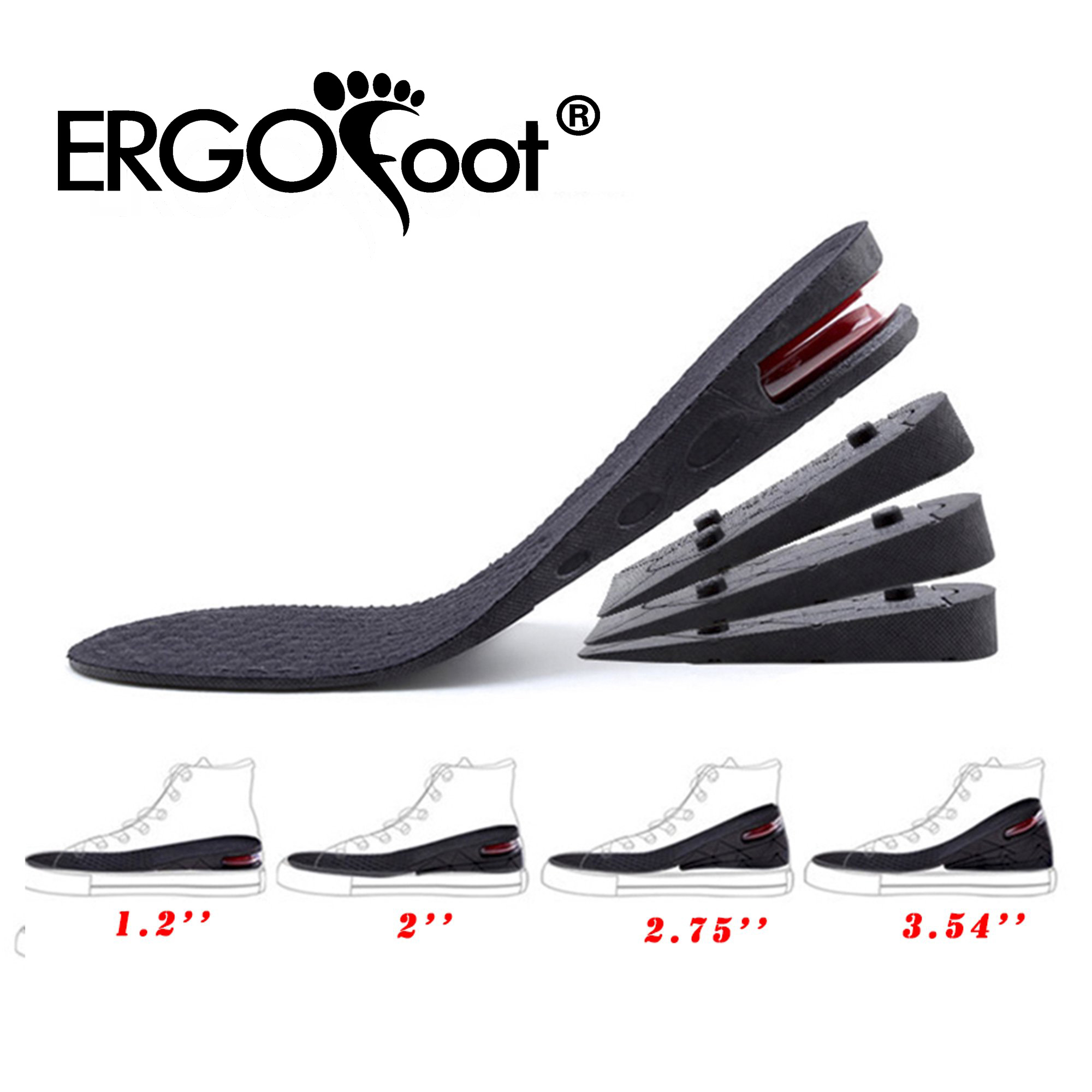Taller Shoes Insoles Heel Insert 