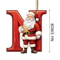 thumbnail image 4 of Nkmbld 26 Letter Ornaments Christmas Tree Decoration, Personalized Diy Christmas Ornaments Christmas Decoration Xmas Tree Hanging Decor, 4 of 8