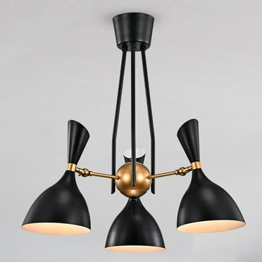 Warehouse of Tiffany Metal Bowl Shade 3-Light Chandelier HM156/3