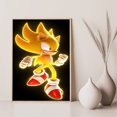 thumbnail image 3 of Pósteres de decoración de sala de juegos S-Sonic H-Hedgehog para decoración de paredes, pintura artística sobre lienzo, pósteres personalizados para el hogar, 3 of 5