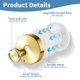 thumbnail image 4 of 4 Pzas Ventosa Resistente Hooks (15lbs Máx.) – Hooks de Ducha de Acero Inoxidable Dorado para Baño, Hooks de Succión Impermeable para Vidrio/azulejo, Hooks de Pared sin Taladro, 4 of 6