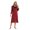 Wine Red, variant on Nightgown Womens Long Sleeve Nightdress V Neck Sleepwear Soft Long Nightshirt Casual Loose Sleepshirt Lounge Dress, S-2XL