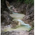 thumbnail image 2 of Looney, Hollice 26x27 White Modern Wood Framed Museum Art Print Titled - Germany-Berchtesgaden-Almbach Gorge and Waterfall, 2 of 4