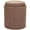 Brown, variant on Aria Home Boucle Storage Ottoman Tufted Seating Accent 17" Round, Black