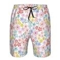 thumbnail image 3 of Pofeuu Retro Floral Prin Men's Swim Trunks Quick Dry Bathing Suit Swimming Board Shorts Mesh Lining Beach Swimwear-X-Large, 3 of 6