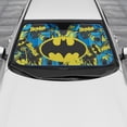 thumbnail image 4 of BDK Classic Batman Front Windshield Auto Shade, Accordion Folding Auto Sunshade for Car Truck SUV-Blocks UV Rays Sun Visor Protector, Keeps Your Vehicle Cool-58 x 27 Inch, 4 of 8
