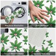 thumbnail image 4 of Weed Leaf Doormat Bedroom Modern Soft Entrance Balcony Mat Plants Green Anti-slip Floor Rug Bath Mat, 4 of 6