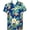 Blue, variant on Men's Hawaiian Shirt Short Sleeve Button Down Casual Beach Aloha Shirts