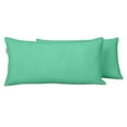 thumbnail image 1 of VargottamIndoor/OutdoorPolyester FabricLumbarPillowCover,All-Weather Waterproof Rectangular Cushion Case for Patio Furniture,12" x 18"Set of 2-Aquamarine, 1 of 7