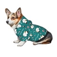 thumbnail image 7 of Fotbe Love Dog Print Small Dog Sweater Hoodies Pet Grey Hooded Soft Fleece Sweatshirts with Pocket Fall Winter Puppy Cat Sweaters Warm Clothes-Small, 7 of 7