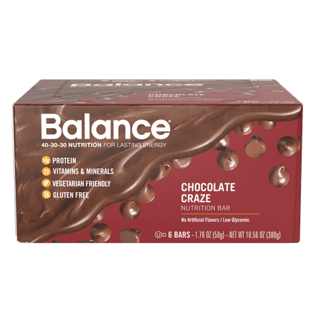 Balance® Bar Chocolate Craze, 1.76 ounce bars, 6 count