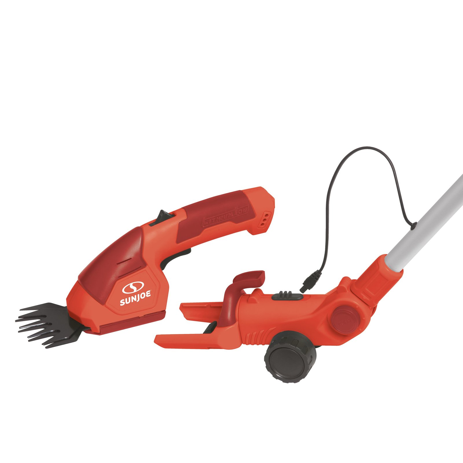 Sun Joe 2-in-1 Cordless Telescoping Grass Trimmer, 7.2 Volt (Red) - image 2 of 5