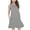 Gray-02, variant on Ugoldhm Girls Sleeveless Pleated Neck Swing Dress with Pockets - Casual Comfy Summer Tank Dress (5-15 Years)