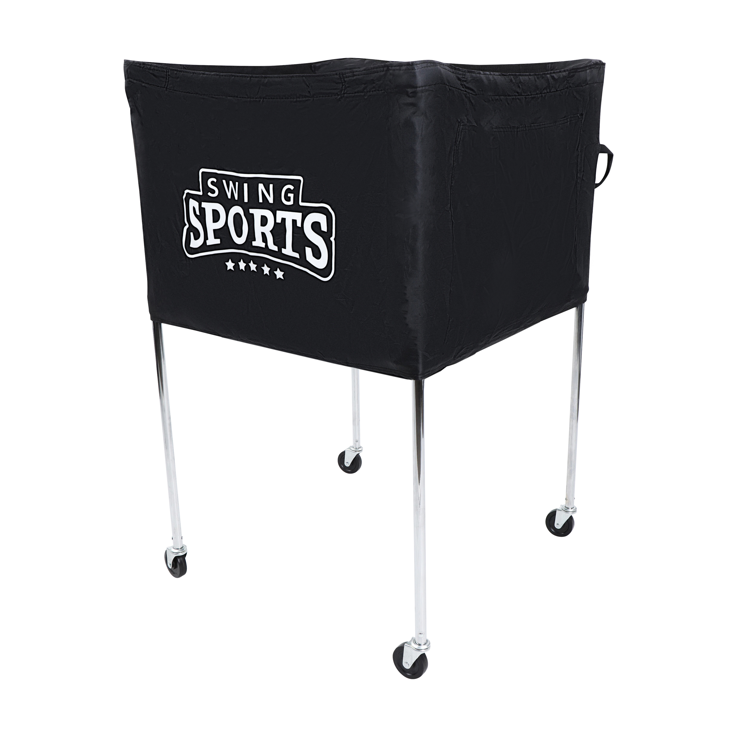 Swing Sports Portable Ball Cart on Wheels - 40 x 24in Volleyball