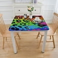 thumbnail image 3 of HAOXIT Table Cloth Square Anti Wrinkle Table Cover for Dining Kitchen Parties 48''x48'', 3 of 7