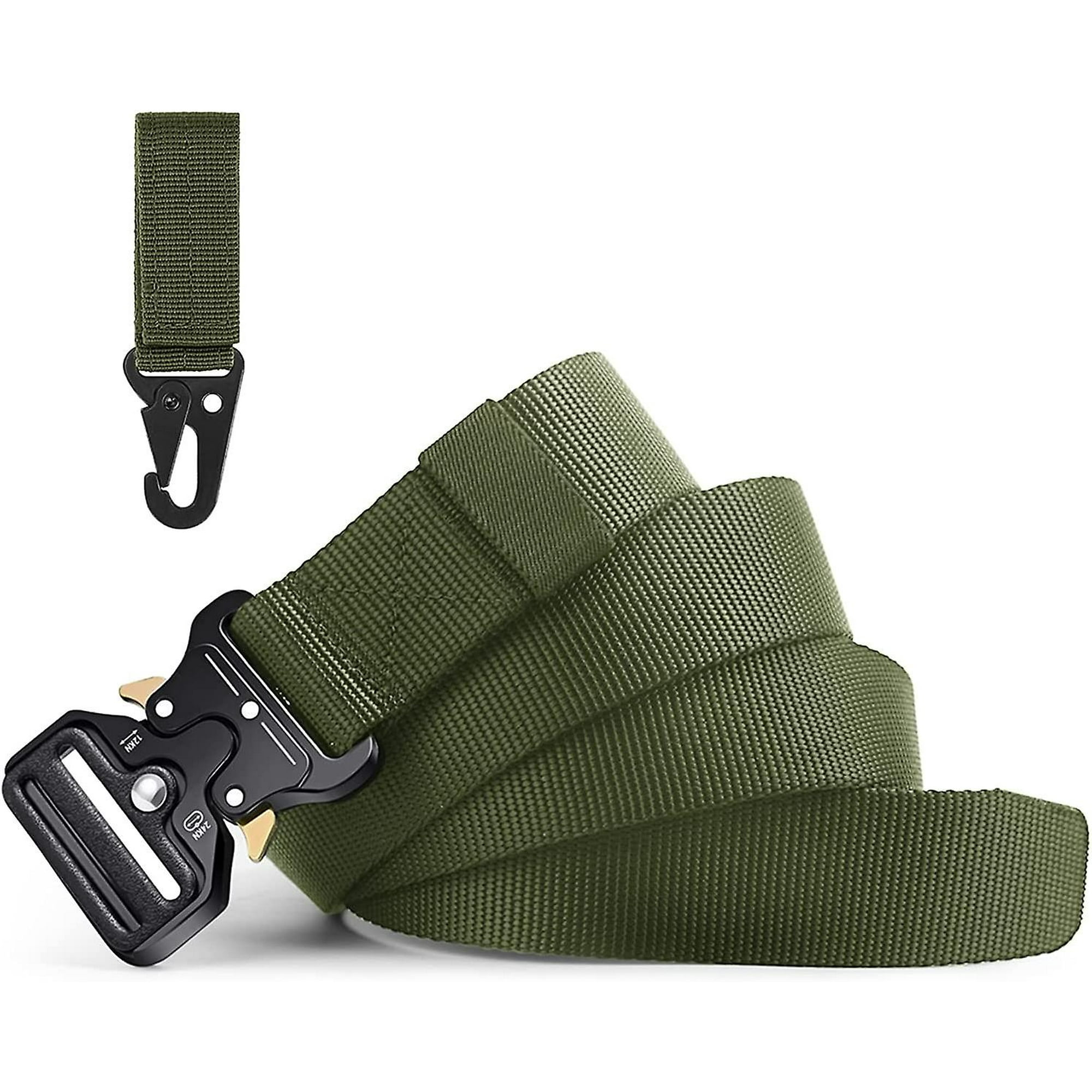 JASGOOD 2 Pièces Ceintures Homme Toile Respirante Réglable