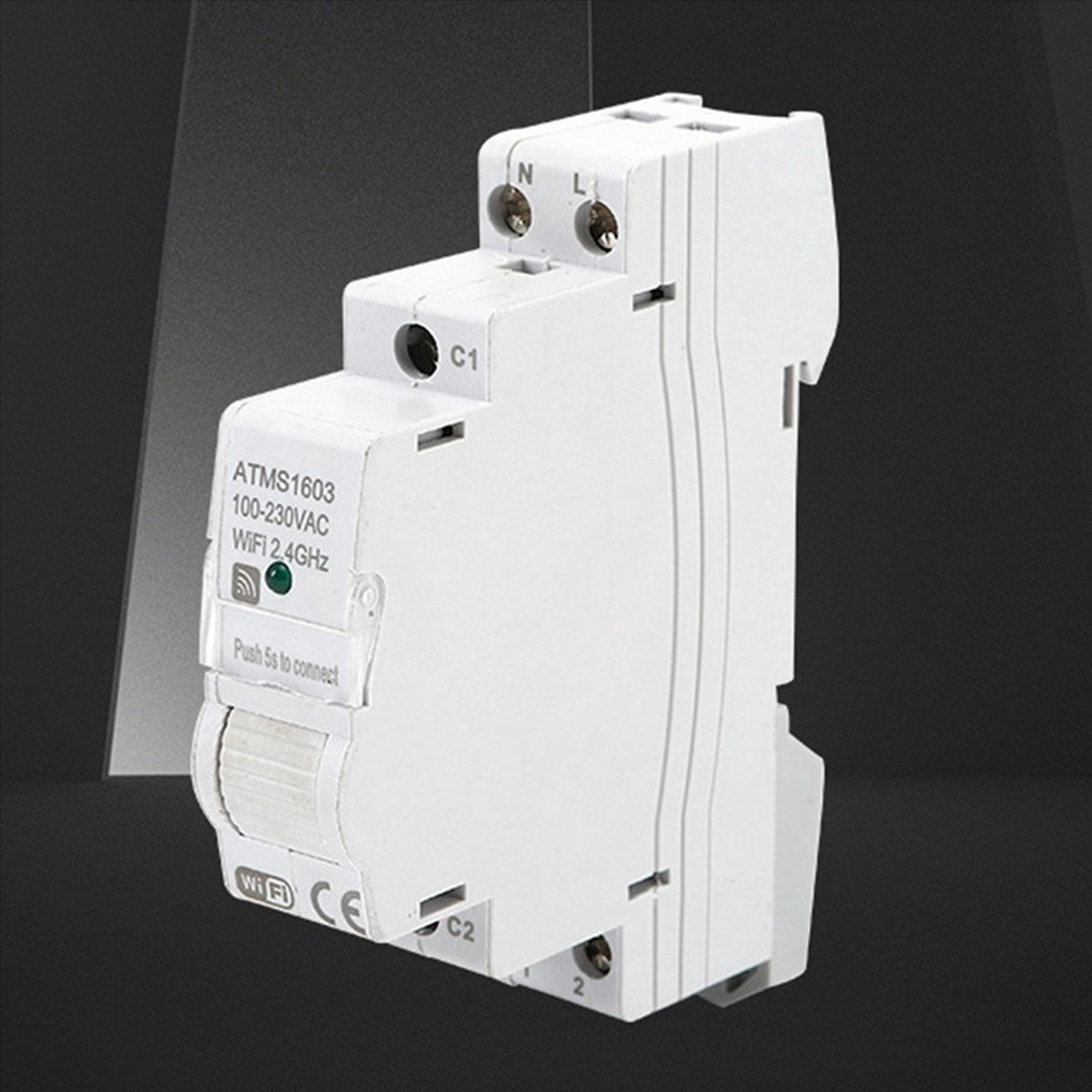 2X Tuya Smart WiFi Electricity KWH Meter Din Rail Single Phase AC 110V 230V CT AC Meter App Real Time Monitor(63A)