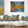 thumbnail image 4 of Designart Fractal Flowing Colors - Contemporary Throw Pillow - 16x16, 4 of 5