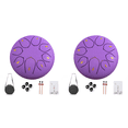 thumbnail image 1 of Instrumentos Percusión Tambor Handpan Lengua Acero 6 Pulgadas Y 8 Notas () Púrpura, 1 of 3