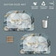 thumbnail image 5 of Felpudo Con Estampado De Mrmol Y Esquinas Redondeadas Grandes, Para Entrada Interior, Textura Suave, Base Antideslizante, Para Entrada De Casa O Sala De Estar, Paquete De 1, Gris, Ukhbmc, 5 of 9