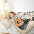thumbnail image 4 of jejeloiu Trick Or Treat Queen Comforter Set,Lovely Witch Ghost Bedding Sets,Happy Halloween Pumpkin Bedding Comforter Set For Child,Breathable Home Decor Reversible,3 Pieces, 4 of 8