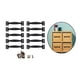 thumbnail image 5 of Manijas clásicas de arco para puertas portátiles, para muebles de puerta y comedor. Negro, 5 of 9