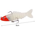 thumbnail image 6 of 9cm17g Fishing Lure 3D Fisheye Sharp Hook Increased Fish Rate Durable Simulation Design Colorful Jointed Realistic Multi Sections Soft Bait Fishing Lure, 6 of 7