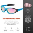 thumbnail image 5 of Youth Sports Polarized Sunglasses for Boys Kids Teens Age 8-16 Baseball Cycling Running Glasses, 5 of 7