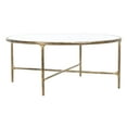 thumbnail image 5 of SAFAVIEH Couture Jessa Glam Round Metal Coffee Table, Brass, 5 of 5