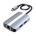 thumbnail image 1 of Hub USB C TFixol Gris, 1 of 8