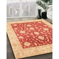 thumbnail image 2 of Ahgly Company Indoor Round Abstract Red Oriental Area Rugs, 4' Round, 2 of 6