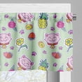 thumbnail image 3 of Ambesonne Cat Valance Pack of 2, Smiling Cat Maneki Neko, 42"X12", Multicolor, 3 of 5