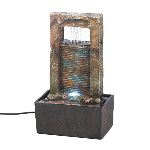 Cascading Water Tabletop Fountain Indoor and Outdoor Fountains Water
