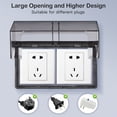 thumbnail image 2 of Outlet Cover Double-Position Thickened Electrical Power Outlet Cover For Indoor And Outdoor, 2 of 5