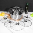 thumbnail image 4 of unbranded 5 De Ollas Para Sopa De Acero Inoxidable Con Tapas Transparentes Para Cocina, 4 of 7