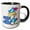 Black/White, variant on 3drose, Leave Me Alone Grumpy Silly Bird, 11oz Magic Transforming Mug
