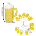 thumbnail image 3 of Cerveza En 3D, Luces De Cadena, Barra Alimentada Por Batería, Vacaciones De Navidad, Led, Luz, Club, Dormitorio, Fiesta, Decoración De Boda Vogacara HA046523-03, 3 of 6