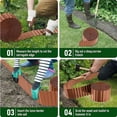 thumbnail image 6 of Corrugated Metal Garden Edging, 10" H x 20 Ft L Flexible Landscape Border for Flower Beds, Lawn, Driveway & Yard, Rust-Resistant Steel with No-Dig Installation, 6 of 6