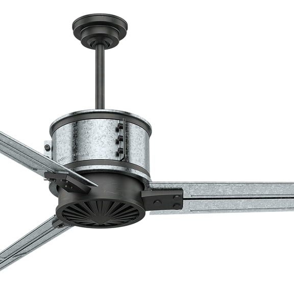 Restored Casablanca Fan 72 inch Contemporary Galvanized Steel Indoor Ceiling Fan () (Refurbished)