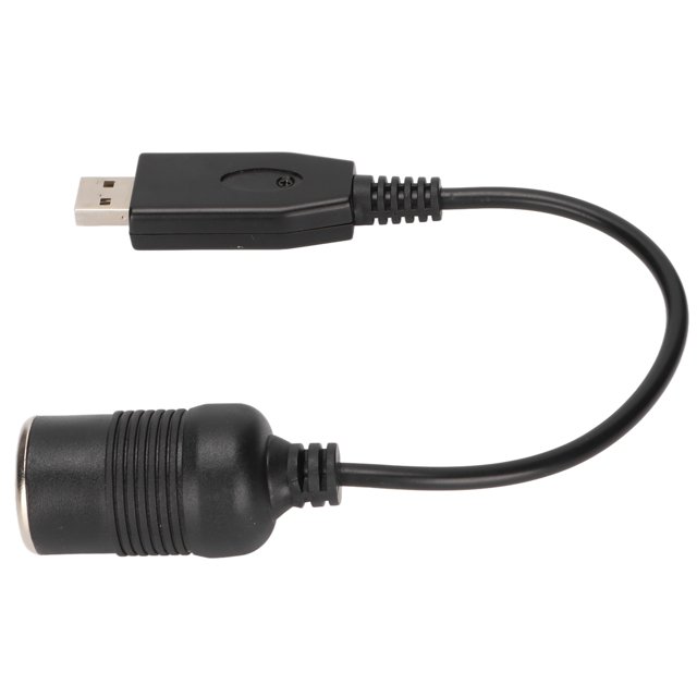 Puerto USB a encendedor de cigarrillos de automóvil Puerto USBC a toma hembra de encendedor de cigarrillos de automóvil de 12 V para equipos electrónicos automotrices