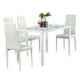 thumbnail image 3 of Spaco Dining Room Chair, 4pcs Modern Armless Padded Seat, Dining Chairs Set with Legs for Restaurant, Living Room, Kitchen 4-Piece Whit, 3 of 10
