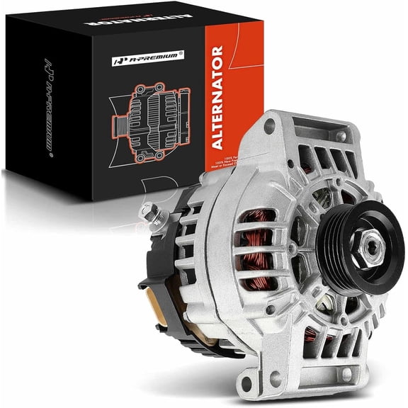 A-Premium Alternator Compatible with Chevrolet Malibu 2004-2005 2.2L, Cavalier 02-05, Classic 04-05 & Oldsmobile Alero 02-04 & Pontiac Grand Am, Sunfire & Saturn Ion, Vue, 105A 12V CW 5-Groove Pulley